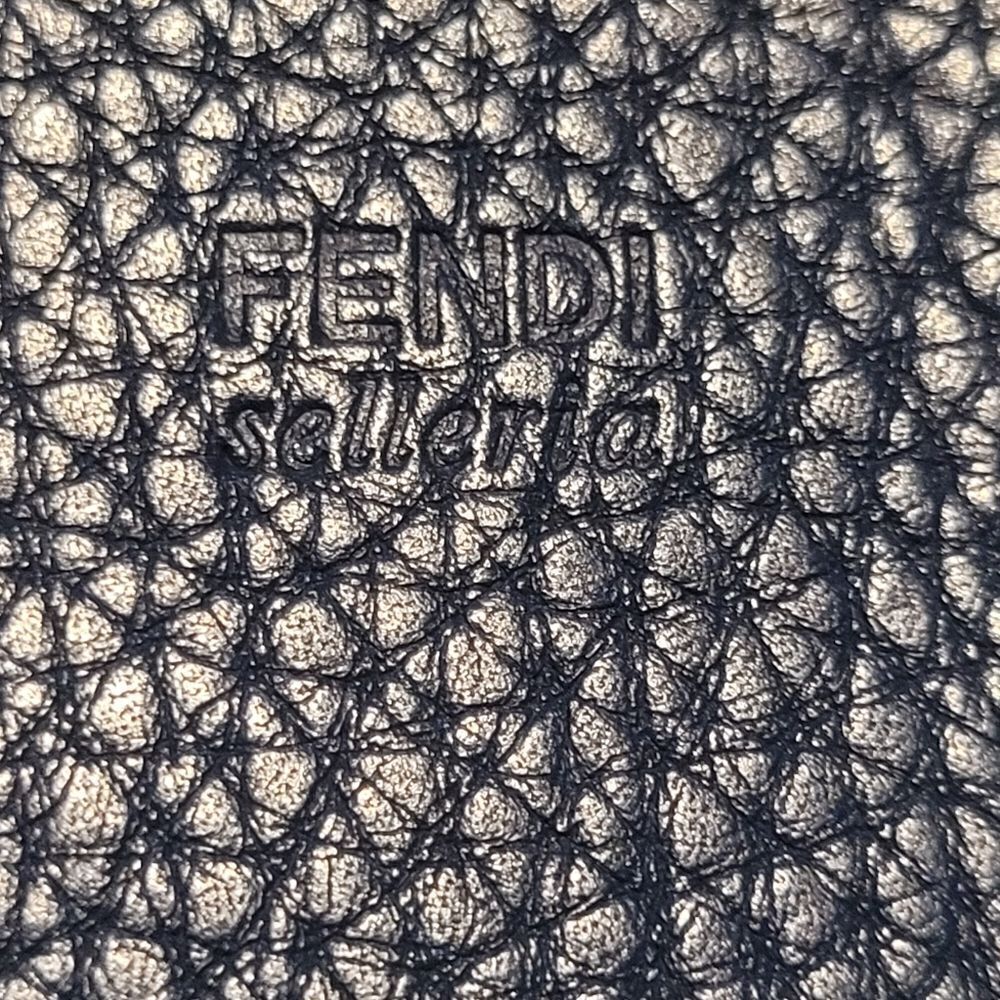 Fendi Sellerial Coin Wallet Card Holder Blue Calf Skin Leather - Picture 4 of 4